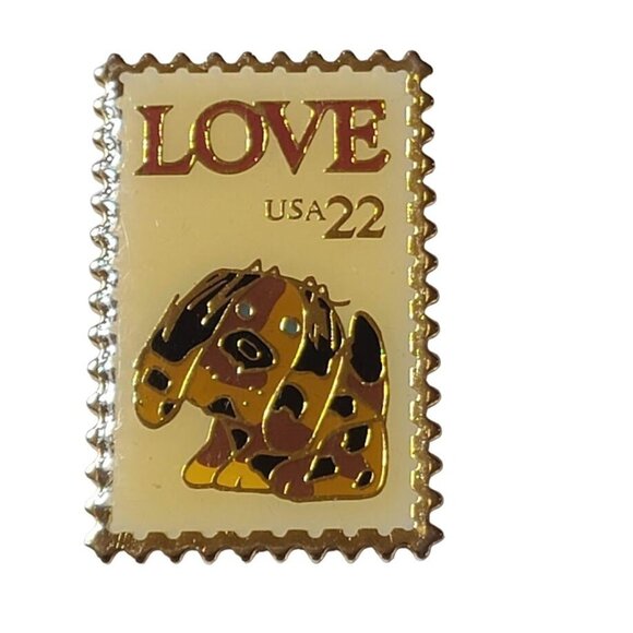 USPS Other - United States Postal Service USPS 22 Cent Love Puppy Dog Postage Stamp Lapel Pin